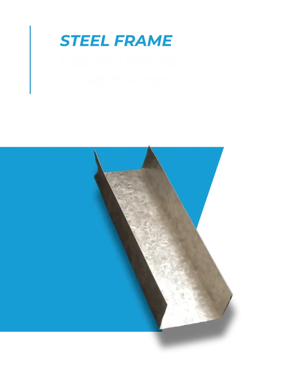 Steel Frame: Guia 90 LSF 0,80