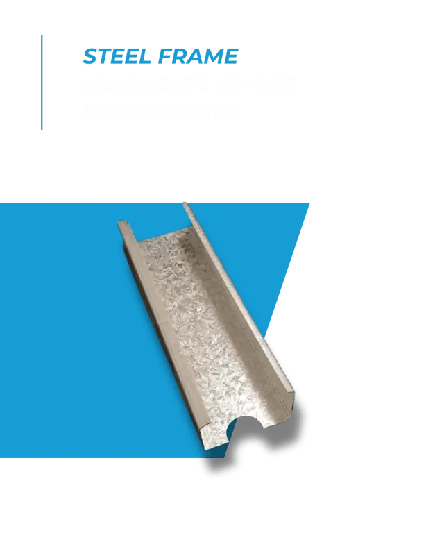 Steel Frame: Montante 90 LSF 0,80